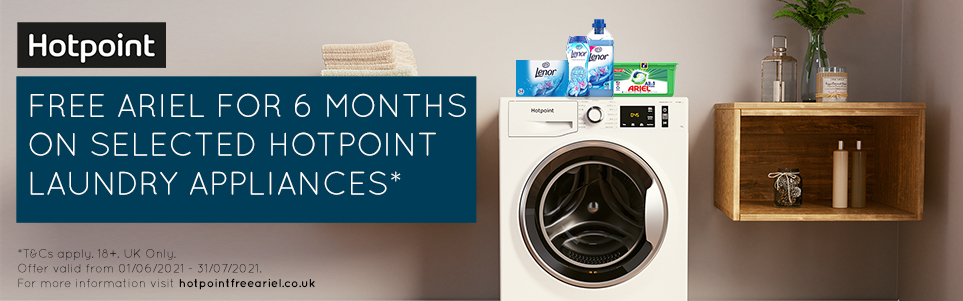 Hotpoint Aerial Pods & Lenor Scent Bundle Promotion Hotpoint Aerial Pods & Lenor Scent Bundle Promotion