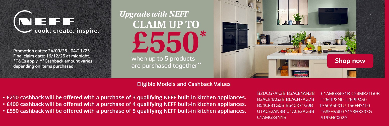 Neff Multi Buy Cashback. (Claim via Redemption via Neff) Neff Multi Buy Cashback. (Claim via Redemption via Neff)
