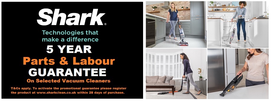 Shark Vacuum Cleaners 5 Year Guarantee