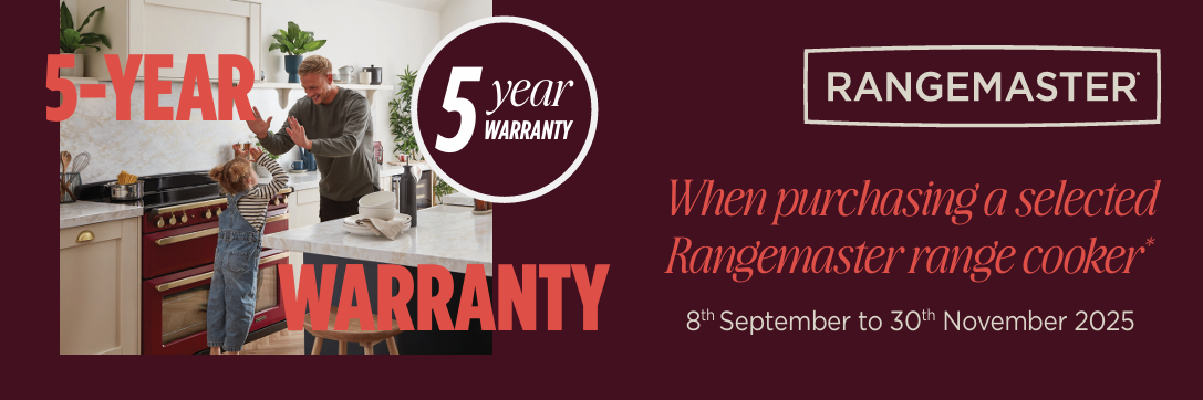 Rangemaster 5 Year Warranty Promo