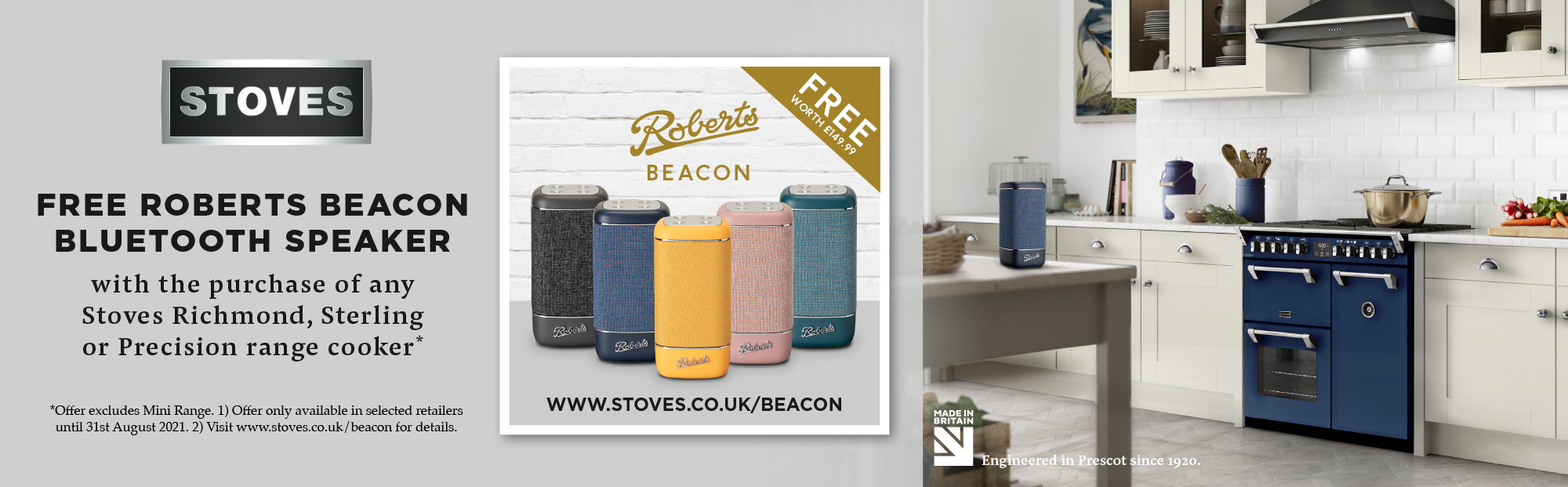 Stoves FREE ROBERTS BEACON 320 BLUETOOTH SPEAKER Stoves FREE ROBERTS BEACON 320 BLUETOOTH SPEAKER
