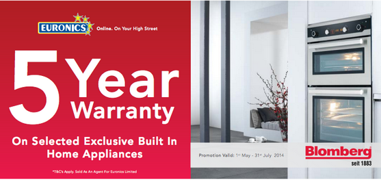 Blomberg 5 year warranty Blomberg 5 year warranty