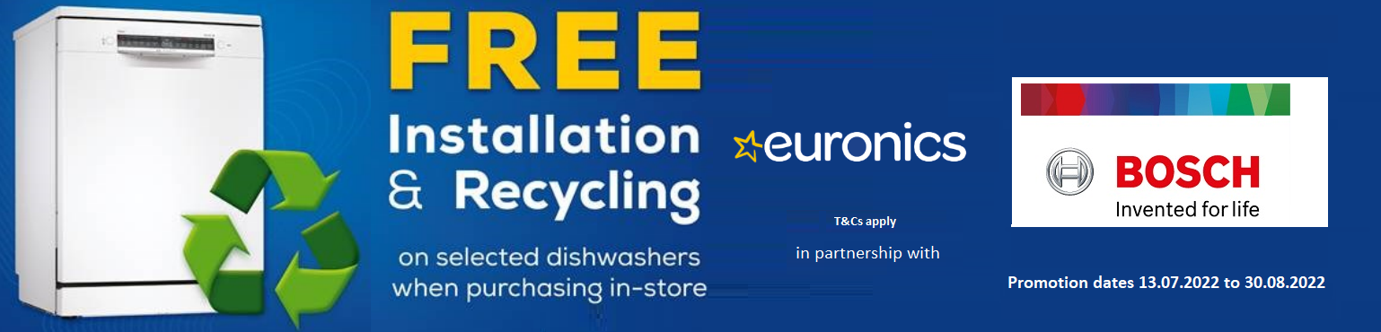 Bosch Free Installation & Recycling Dishwasher Promotion