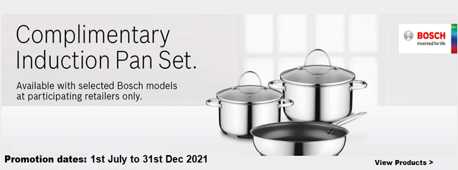 Bosch Complimentary Induction Pan Set Bosch Complimentary Induction Pan Set