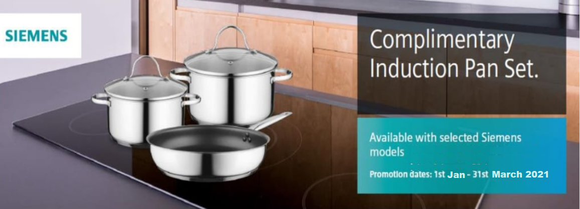Siemens Complimentary Induction Pan set Siemens Complimentary Induction Pan set