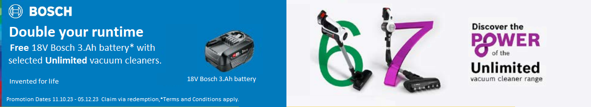 Bosch Double Your Runtime Promotion Bosch Double Your Runtime Promotion
