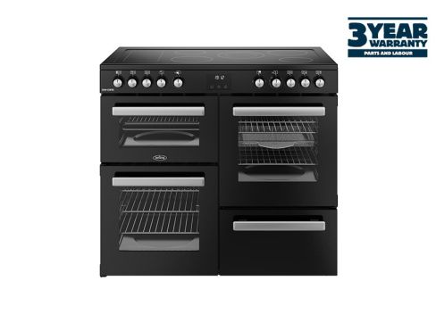 Belling BEL RCA COOKCENTRE 100EI  BLK Cookcentre 100cm Induction Range Cooker in Black A Rated