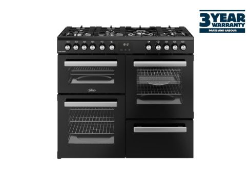 Belling BEL RCA COOKCENTRE 100DF BLK Dual Fuel Range Cooker