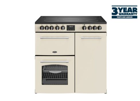 Belling BEL RCA FARMHOUSE 90E CRM Electric Range Cooker with Ceramic Hob