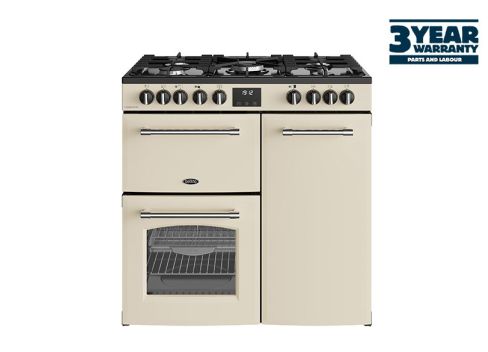 Belling BEL RCA FARMHOUSE 90DF CRM Dual Fuel Range Cooker