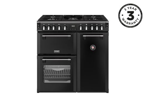 Stoves ST RCA RICH 90DF BLK Dual Fuel Range Cooker