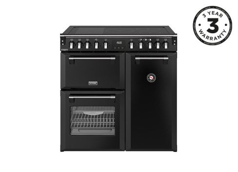 Stoves ST DX RCA RICH 90EI RTY BLK 90cm Induction Range Cooker, Black, A Rated