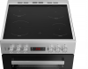 Beko EDC6731S 60cm Double Oven Electric Cooker with Vitroceramic Hob - Silver