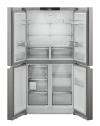 Liebherr MSDD 9012-20 Pure Freestanding No Frost French Door American Style Fridge Freezer – Plumbed In with Ice Maker Silver D Rated