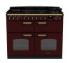 Rangemaster CLDLB110DFPBOR/AB1 Classic Deluxe BC 110 DF Dual Fuel Range Cooker Bordeaux Antique Brass