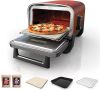 Ninja OO101UKKIT Woodfire Electric Outdoor Oven with BBQ Stand - Terracotta/Steel