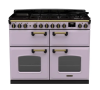 Rangemaster CLDLB110DFPHTH/AB1 Classic Deluxe BC 110 DF Dual Fuel Range Cooker Heather Antique Brass