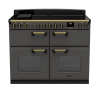 Rangemaster CLDLB110EIPSLT/AB1 Classic Deluxe 110cm BC Induction Range Cooker Slate/Antique Brass