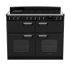 Rangemaster CLDLB110EIPCBL/CM1 Classic Deluxe 110cm BC Induction Range Cooker Charcoal Black/Chrome