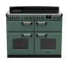 Rangemaster CLDLB110EIPMGR/CM1 Classic Deluxe 110cm BC Induction Range Cooker Mineral Green/Chrome