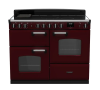 Rangemaster CLDLO110EIPBOR/CM1 Classic Deluxe 110cm OC Induction Range Cooker Bordeaux/Chrome