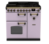 Rangemaster CLDL90DFPHTH/AB1 Classic Deluxe  90 DF  Dual Fuel Range Cooker Heather Antique Brass