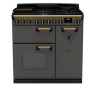 Rangemaster CLDL90DFPSLT/AB1 Classic Deluxe  90 DF  Dual Fuel Range Cooker Slate Antique Brass