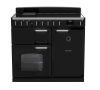 Rangemaster CLDL100EIPGBL/CM1 Classic Deluxe 100cm Induction Range Cooker Black/Chrome