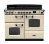 Rangemaster CLDLO110EIPPCR/CM1 Classic Deluxe 110cm OC Induction Range Cooker Pale Cream/Chrome