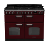Rangemaster CLDLB110DFPBOR/CM1 Classic Deluxe BC 110 DF Dual Fuel Range Cooker Bordeaux Chrome