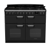 Rangemaster CLDLB110DFPCBL/CM1 Classic Deluxe BC 110 DF Dual Fuel Range Cooker Charcoal Black Chrome