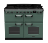 Rangemaster CLDLB110DFPMGR/CM1 Classic Deluxe BC 110 DF Dual Fuel Range Cooker Mineral Green Chrome