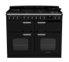 Rangemaster CLDLB110DFPGBL/CM1 Classic Deluxe BC 110 DF Dual Fuel Range Cooker Gloss Black Chrome