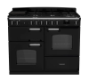Rangemaster CLO110DFPGBL/CM1 Classic OC 110 DF  Dual Fuel Range Cooker Gloss Black Chrome