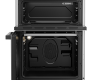Beko EDC6731S 60cm Double Oven Electric Cooker with Vitroceramic Hob - Silver