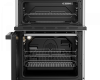 Beko EDC6731S 60cm Double Oven Electric Cooker with Vitroceramic Hob - Silver