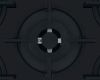 Hotpoint HGS72SBK 73cm Black Gas On Glass Hob