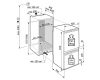 Liebherr ICND5123 No Frost Built In Fridge Freezer, Fixed Hinge, 70/30, D Rated