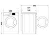 Hotpoint NDB8635GK Freestanding 8kg-6kg 1400spin Washer Dryer Graphite