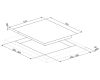 Smeg PV375CN Gas On Glass Hob