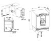 Liebherr SUFC3703 Low Frost Built-Under Freezer, Fixed Hinge, C Rated