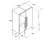 Liebherr XRCST5295 120cm Wide American Style Fridge Freezer, Plumbed, Stainless Steel,