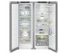 Liebherr XRFSF5225 American Style Fridge Freezer, Non-Plumbed, Silver, D Rated