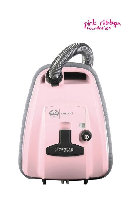 Sebo 93662GB K1 Airbelt Bagged Cylinder Vacuum Cleaner Pastel Pink