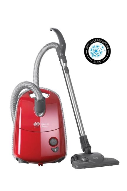 Sebo 92623GB Airbelt E1 Kombi Floor Head Cylinder Vacuum Cleaner Red