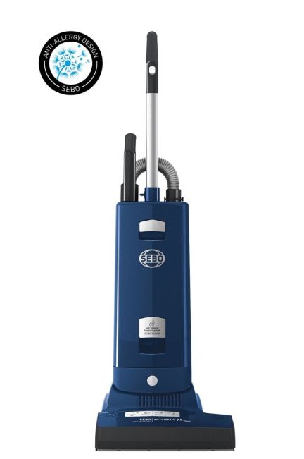 Sebo 91556GB Automatic X8 WideTrack Bagged Upright Vacuum Cleaner Navy Blue
