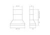 Bertazzoni KPH120MASNET Master Style Large Chimney Premium Cooker Hood 120cm Matt Black