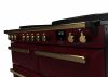 Rangemaster ESDLB110EIPBOR/AB1 110cm Induction Range Cooker ESTEL DLX BC –Bordeaux / Antique Brass - A Rated