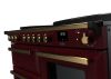 Rangemaster ESDLO110EIPBOR/AB1 110cm Induction Range Cooker OC –Bordeaux / Antique Brass - A Rated