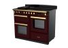 Rangemaster ESDLO110EIPBOR/AB1 110cm Induction Range Cooker OC –Bordeaux / Antique Brass - A Rated